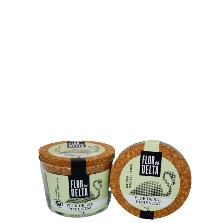 Flor del Delta, Flor de sal pimientas (peper) Gourmet 125 g