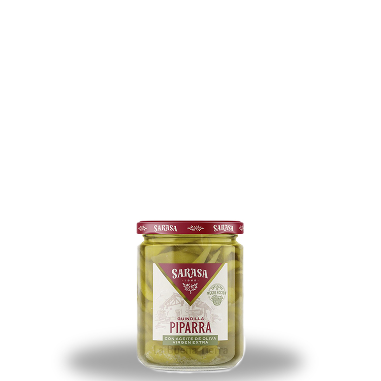 Sarasa, Zoetzure-pikante Piparra peper in olijfolie 190 g