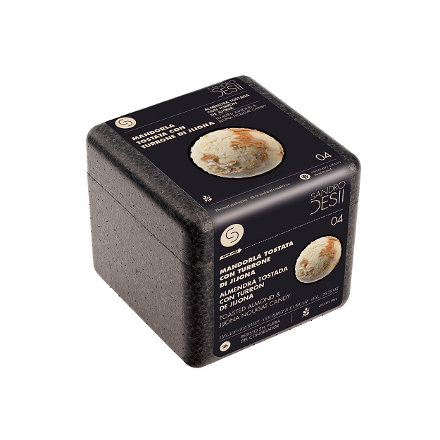 Sandro Desii, Roomijs met geroosterde amandelen en nougat 600 ml