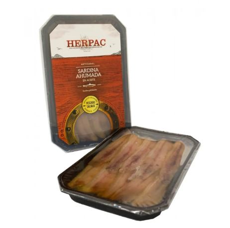 Herpac, Sardinas ahumadas (gerookte sardines) 500 g (± 22 filets)