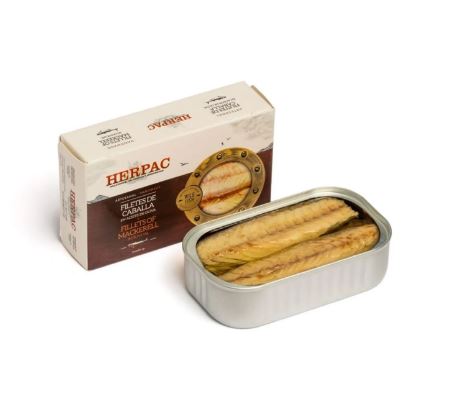 Herpac, Filete de Caballa en aceite de oliva (makreelfilet blik)125 g
