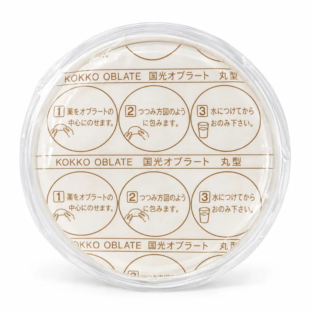 Obulato redondo (rond, 9 cm diameter)  100 blaadjes