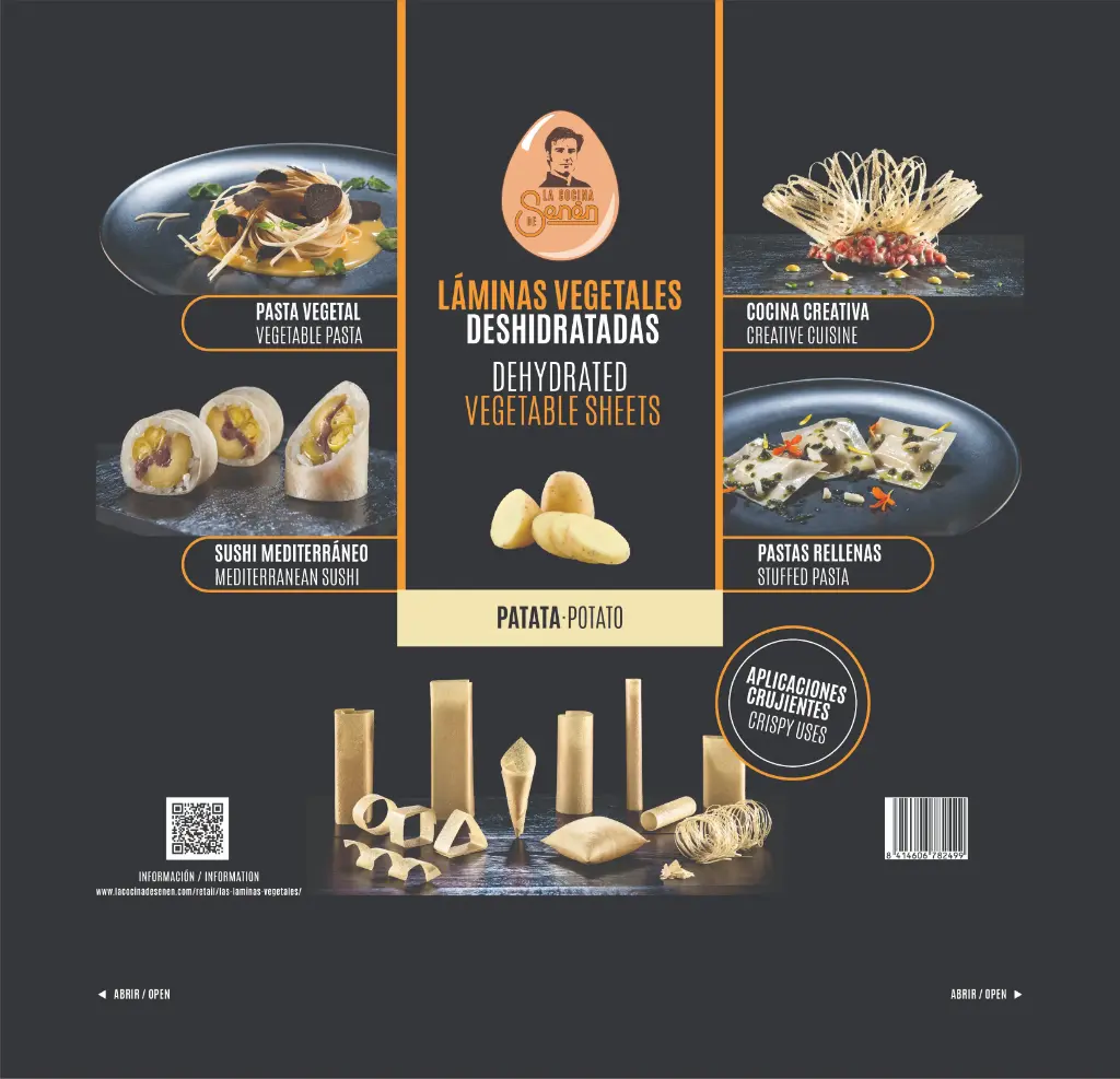 La Cocina de Senén, Vegetable Sheets patata 10 stuks (Pomme de terrel)