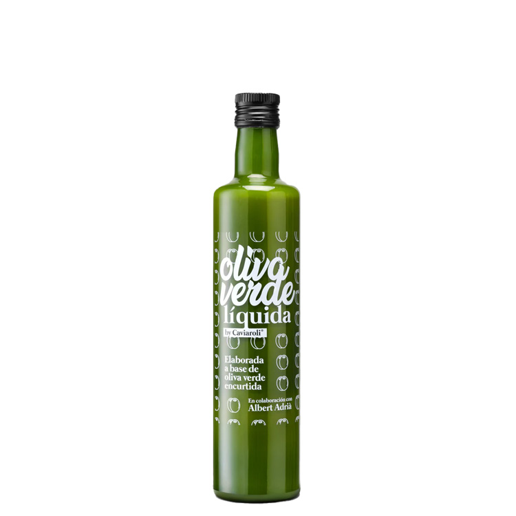 Caviaroli, Oliva Verde Líquida natural 500 ml (jus groene olijven)