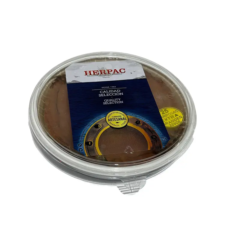 Herpac, Anchoas del Cantábrico “Mariposa” – Anchois “papillon” (double filet d’anchois), 500 g (50 filets)