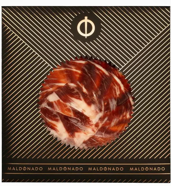 Maldonado, Jamón 100% Ibérico Bellota - handgesneden 50 g (in luxe verpakking)