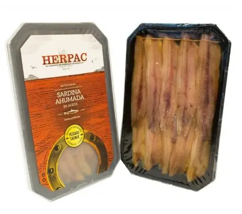 [HE44] Herpac, Sardinas ahumadas (gerookte sardines) 150 g (4-5 filets)