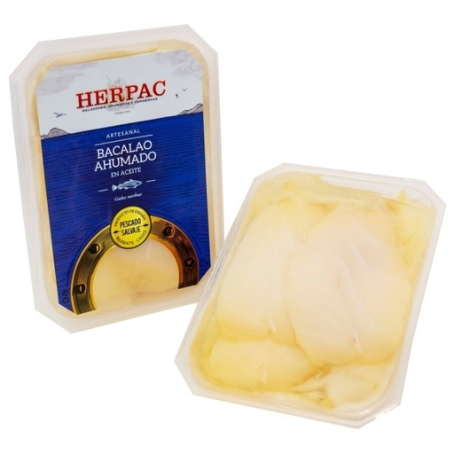 [HE19] Herpac, Bacalao ahumado en aceite (morue fumée) 550 g