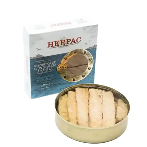 [HE8] Herpac, Ventresca de Atún blik (buikspek van tonijn) 550 g