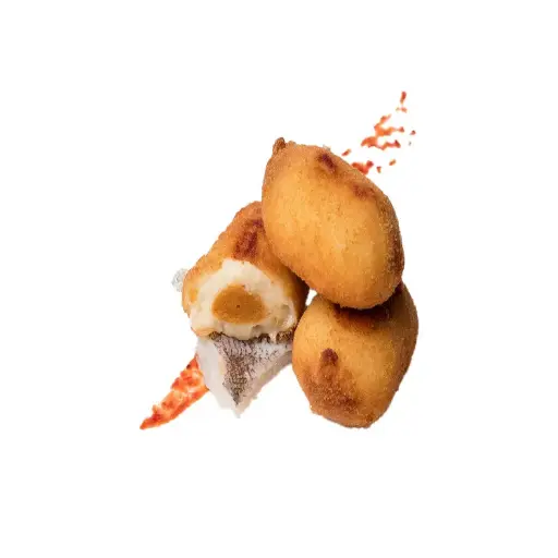 [DB15] Don Bocarte, kroketjes van kabeljauw met salsa Vizcaina 1 kg (33 stuks)