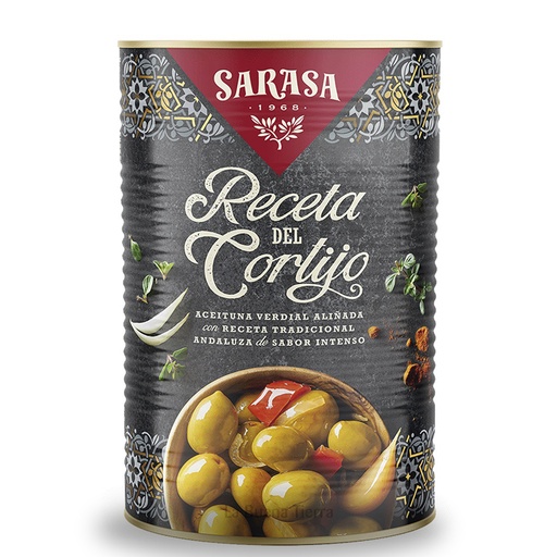 [SAR6] Sarasa, Olijven met kruiden La Receta del Cortijo (met pit) 2,5 kg