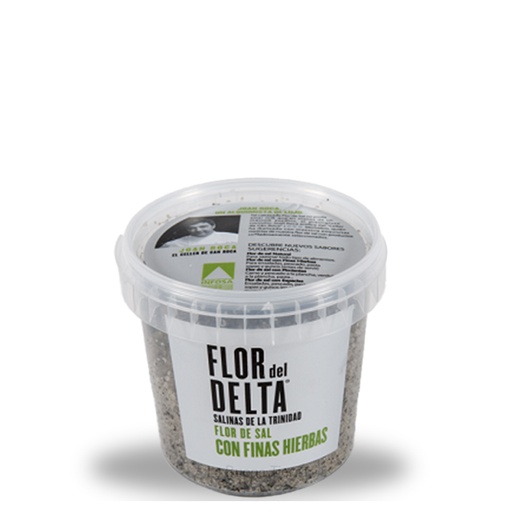 [SI13] Flor del Delta, flor de sal con finas hierbas (groene kruiden) 400 g