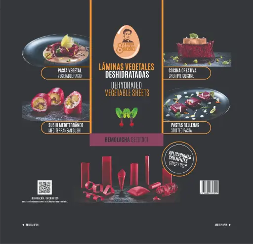 [SEN1] La Cocina de Senén, Vegetable Sheets Remolacha 10 pièces (Betterave rouge)