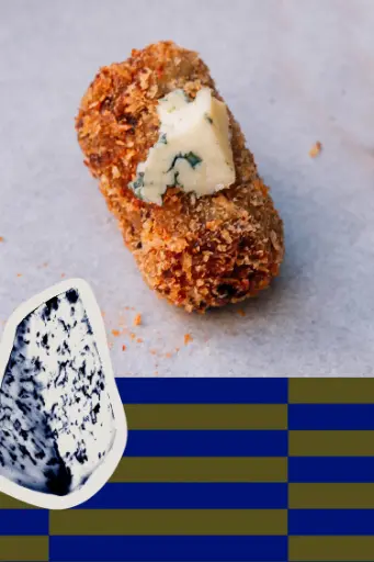 [PAQ6] Paquitas, kroket van Gorgonzola 1,08 Kg (36 stuks van 30 g)