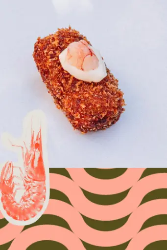 [PAQ7] Paquitas, Mini kroketjes van Gamba Roja 0,8 kg (55 stuks van 16 g)