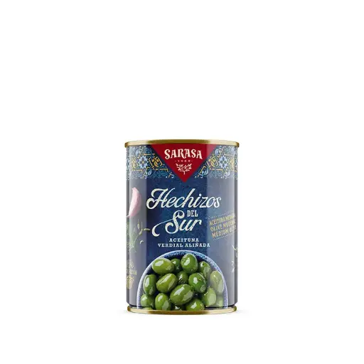 [SAR19] Sarasa, Olives vertes aux herbes Hechizos del Sur (avec noyau) petit boîte 165 g