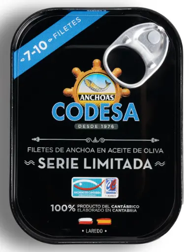 [CD2] Codesa, Anchoas del Cantábrico, Serie Limitada (7-10 filets) 55 g